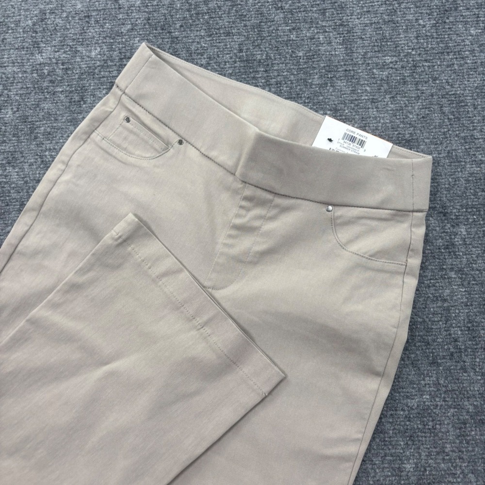 INC International Concepts Core Pants PS Summer Straw High Rise Flare Women's